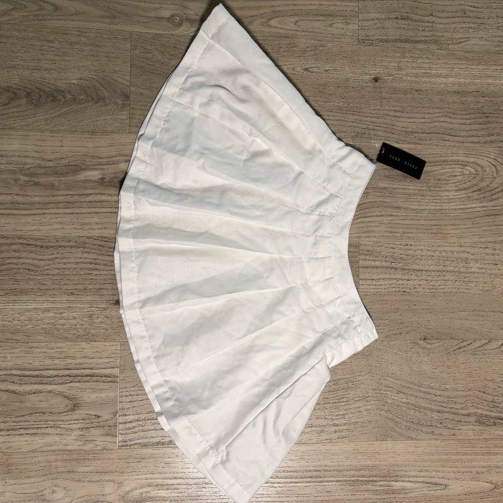 Faded Rose Skirt Women's Medium White Pleated Mid Rise Short Tennis‎ NWT - Picture 7 of 7